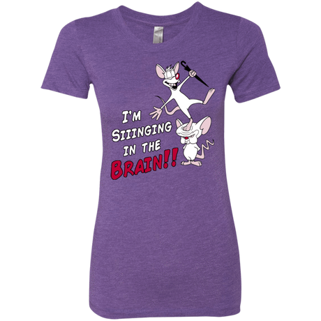 T-Shirts Purple Rush / S Singing In The Brain Women's Triblend T-Shirt