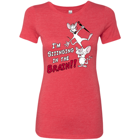 T-Shirts Vintage Red / S Singing In The Brain Women's Triblend T-Shirt