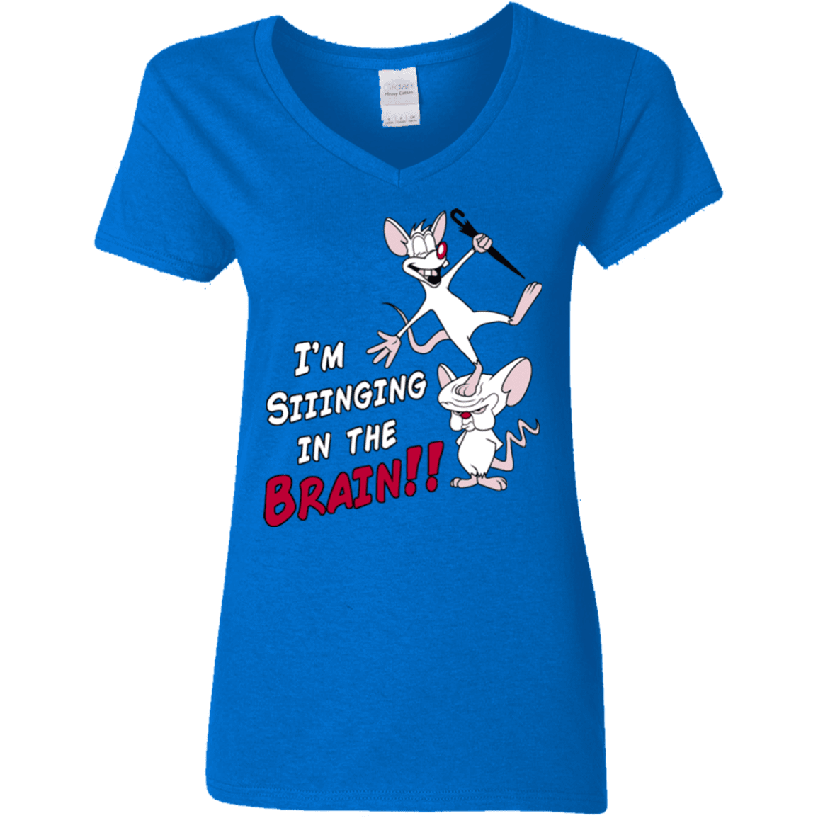 T-Shirts Royal / S Singing In The Brain Women's V-Neck T-Shirt