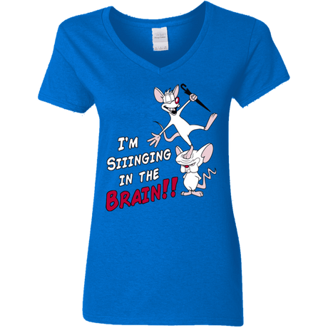 T-Shirts Royal / S Singing In The Brain Women's V-Neck T-Shirt