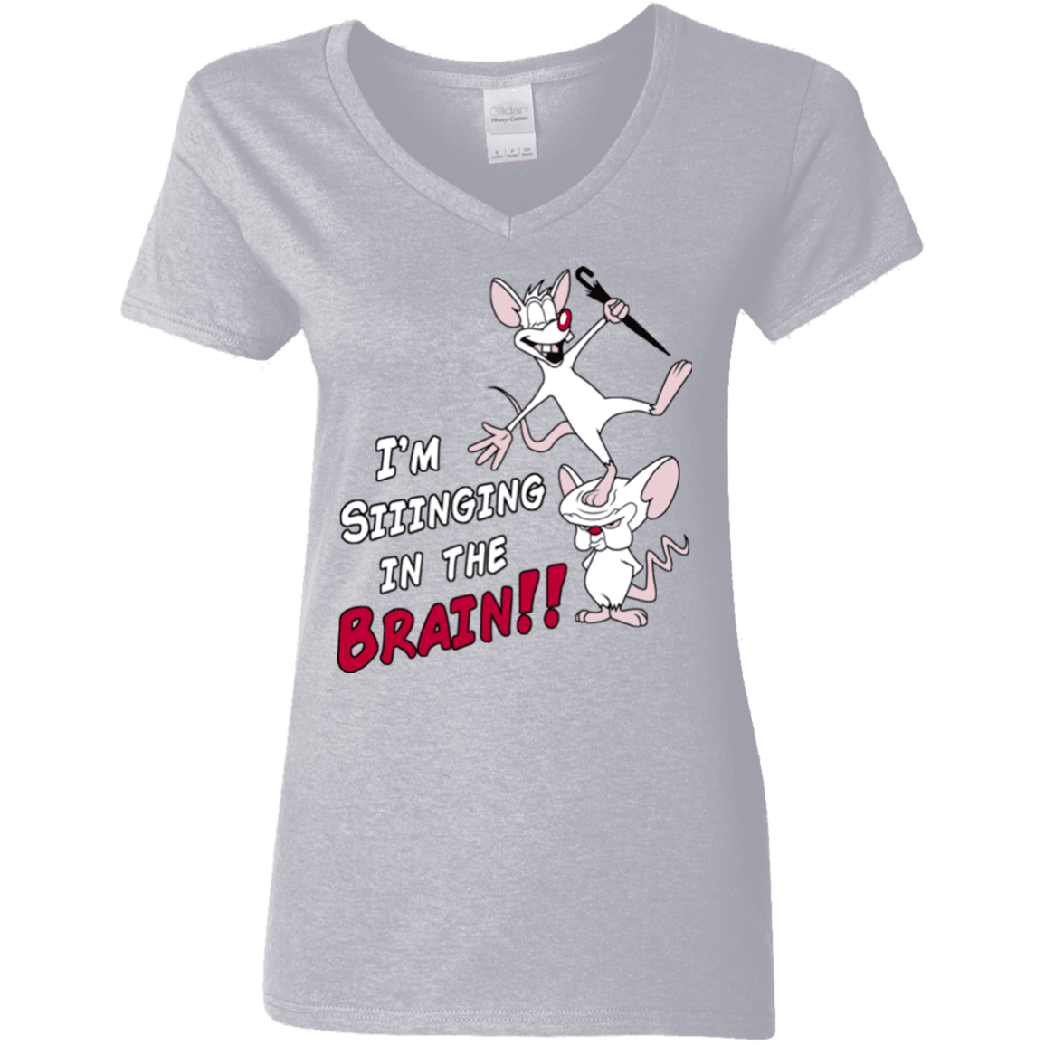 T-Shirts Sport Grey / S Singing In The Brain Women's V-Neck T-Shirt