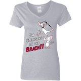 T-Shirts Sport Grey / S Singing In The Brain Women's V-Neck T-Shirt