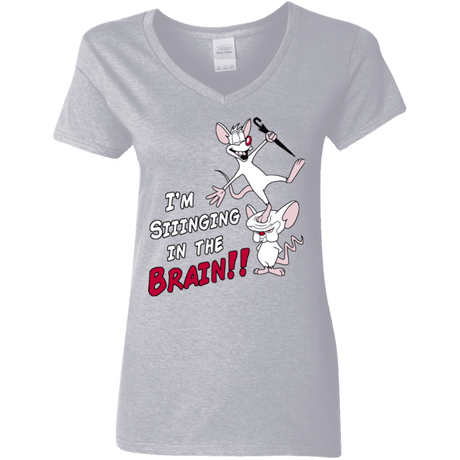 T-Shirts Sport Grey / S Singing In The Brain Women's V-Neck T-Shirt