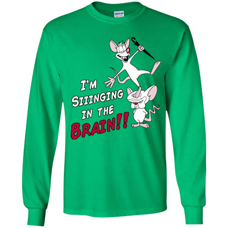 T-Shirts Irish Green / YS Singing In The Brain Youth Long Sleeve T-Shirt