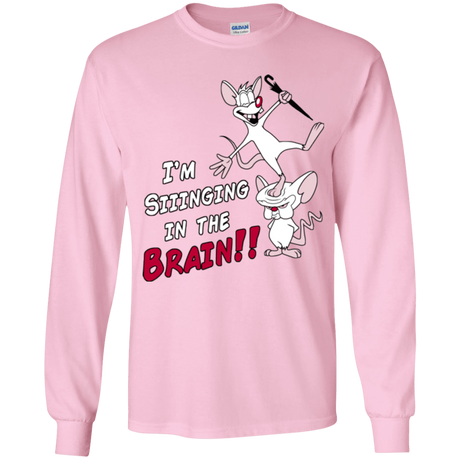 T-Shirts Light Pink / YS Singing In The Brain Youth Long Sleeve T-Shirt