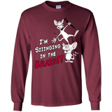 T-Shirts Maroon / YS Singing In The Brain Youth Long Sleeve T-Shirt
