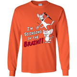 T-Shirts Orange / YS Singing In The Brain Youth Long Sleeve T-Shirt
