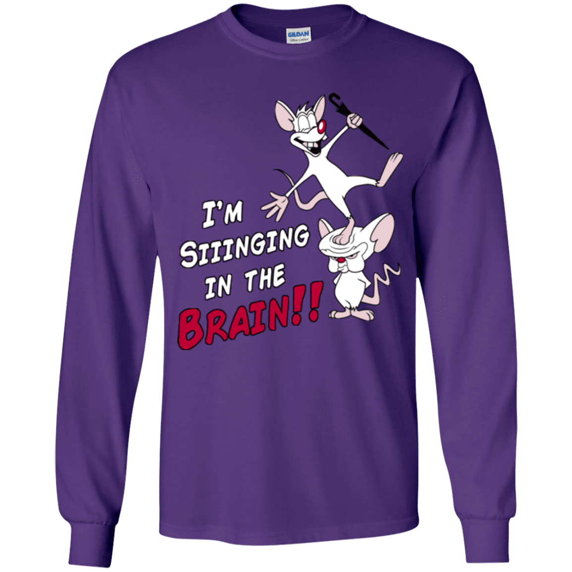 T-Shirts Purple / YS Singing In The Brain Youth Long Sleeve T-Shirt