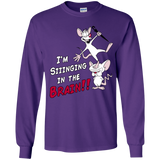 T-Shirts Purple / YS Singing In The Brain Youth Long Sleeve T-Shirt