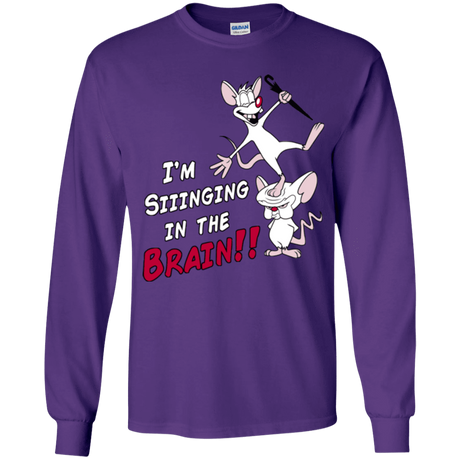 T-Shirts Purple / YS Singing In The Brain Youth Long Sleeve T-Shirt
