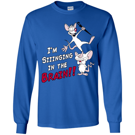 T-Shirts Royal / YS Singing In The Brain Youth Long Sleeve T-Shirt