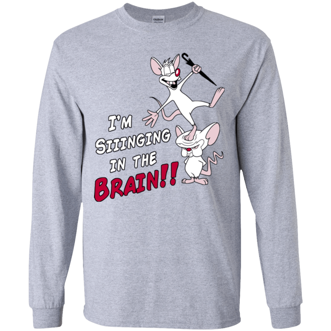 T-Shirts Sport Grey / YS Singing In The Brain Youth Long Sleeve T-Shirt