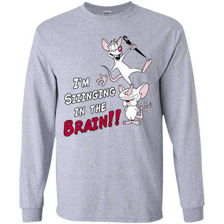 T-Shirts Sport Grey / YS Singing In The Brain Youth Long Sleeve T-Shirt