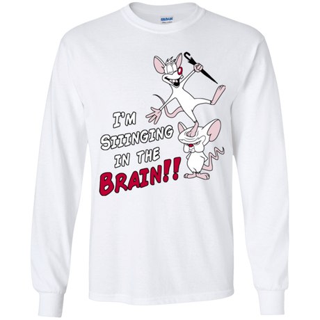 T-Shirts White / YS Singing In The Brain Youth Long Sleeve T-Shirt