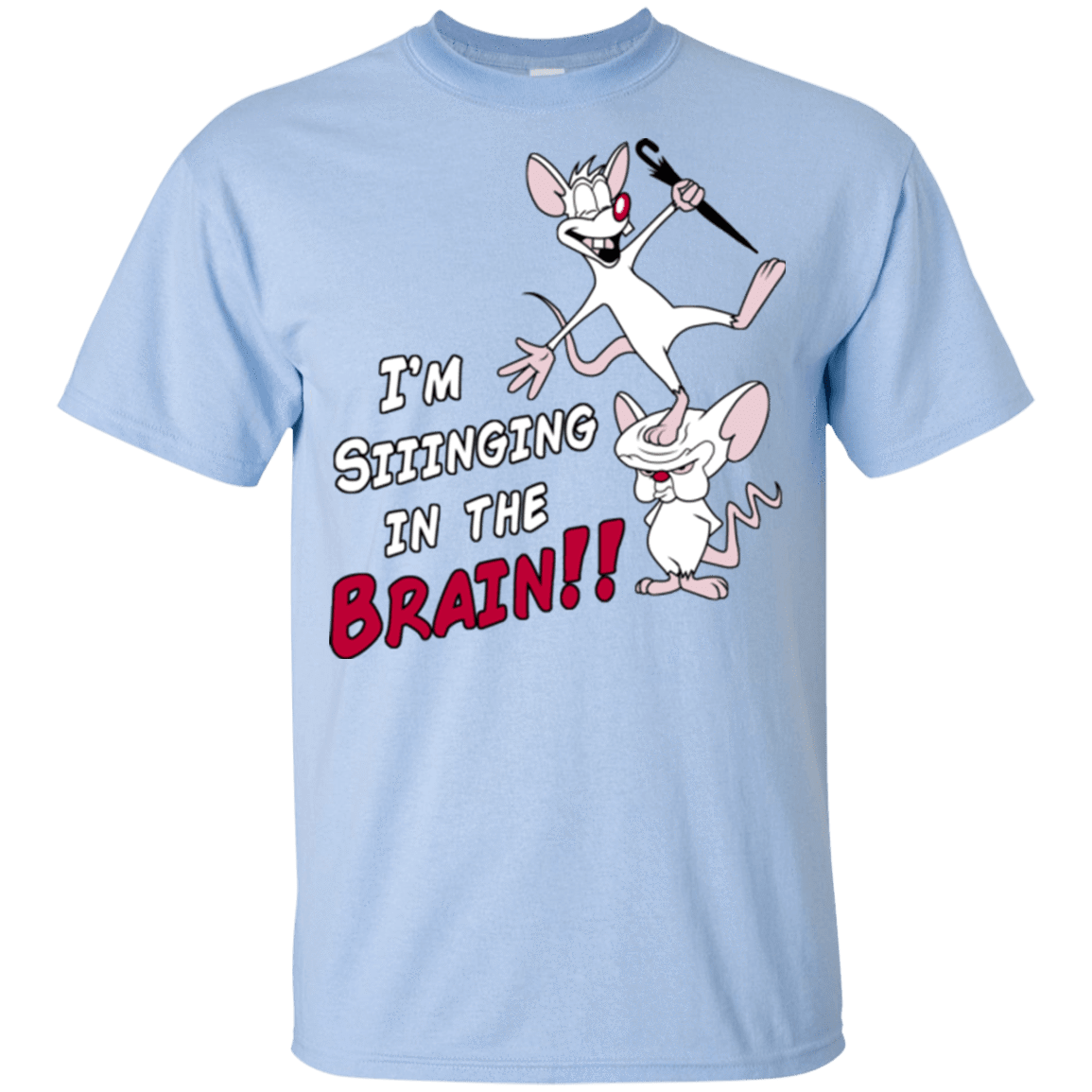 T-Shirts Light Blue / YXS Singing In The Brain Youth T-Shirt