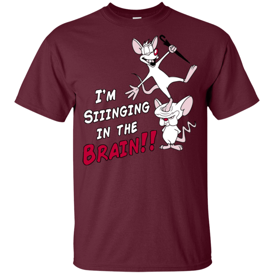 T-Shirts Maroon / YXS Singing In The Brain Youth T-Shirt