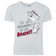 T-Shirts Heather White / YXS Singing In The Brain Youth Triblend T-Shirt
