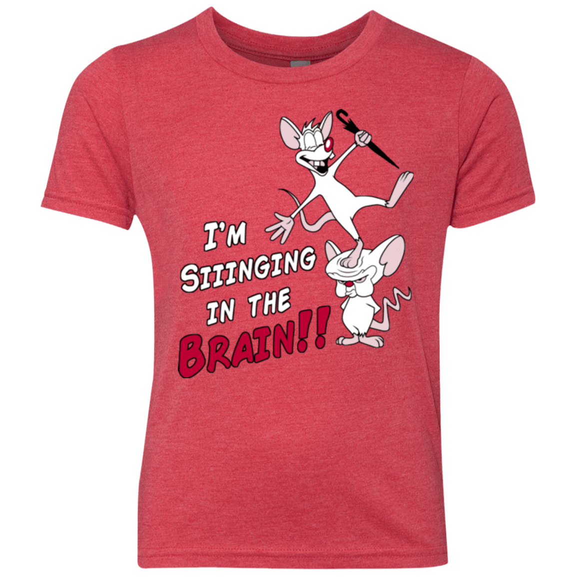 T-Shirts Vintage Red / YXS Singing In The Brain Youth Triblend T-Shirt