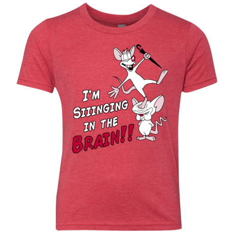 T-Shirts Vintage Red / YXS Singing In The Brain Youth Triblend T-Shirt