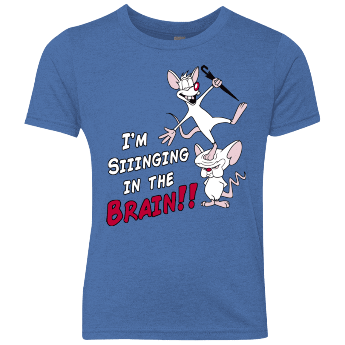 T-Shirts Vintage Royal / YXS Singing In The Brain Youth Triblend T-Shirt