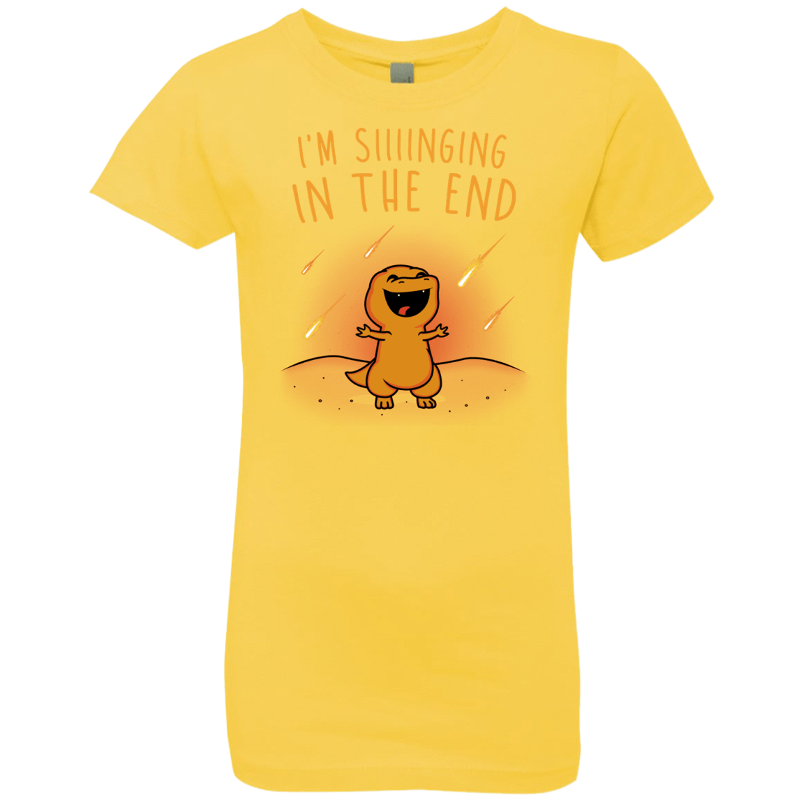 T-Shirts Vibrant Yellow / YXS Singing in the End Girls Premium T-Shirt