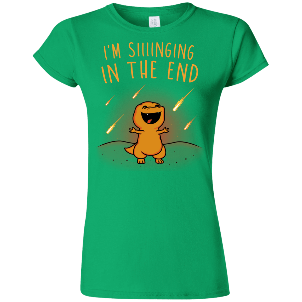 T-Shirts Irish Green / S Singing in the End Junior Slimmer-Fit T-Shirt