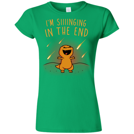 T-Shirts Irish Green / S Singing in the End Junior Slimmer-Fit T-Shirt