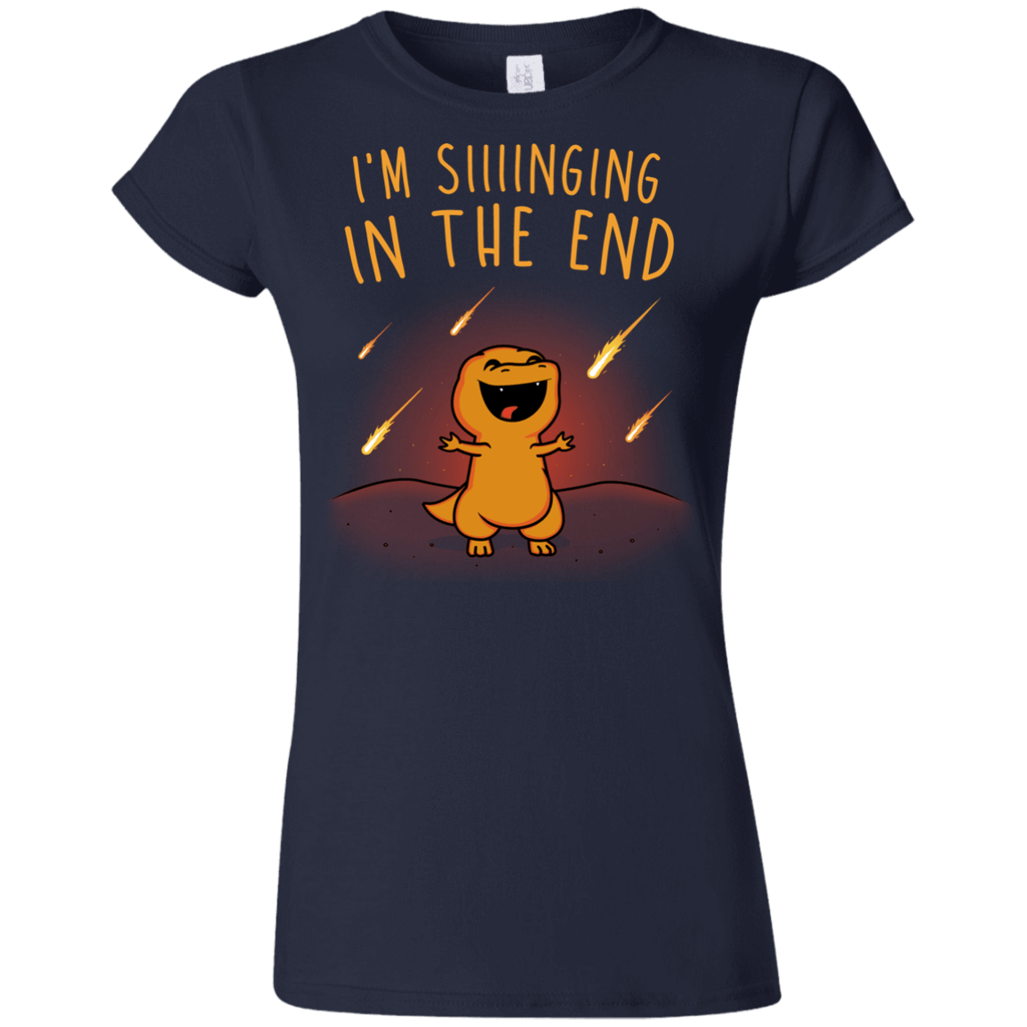 T-Shirts Navy / S Singing in the End Junior Slimmer-Fit T-Shirt