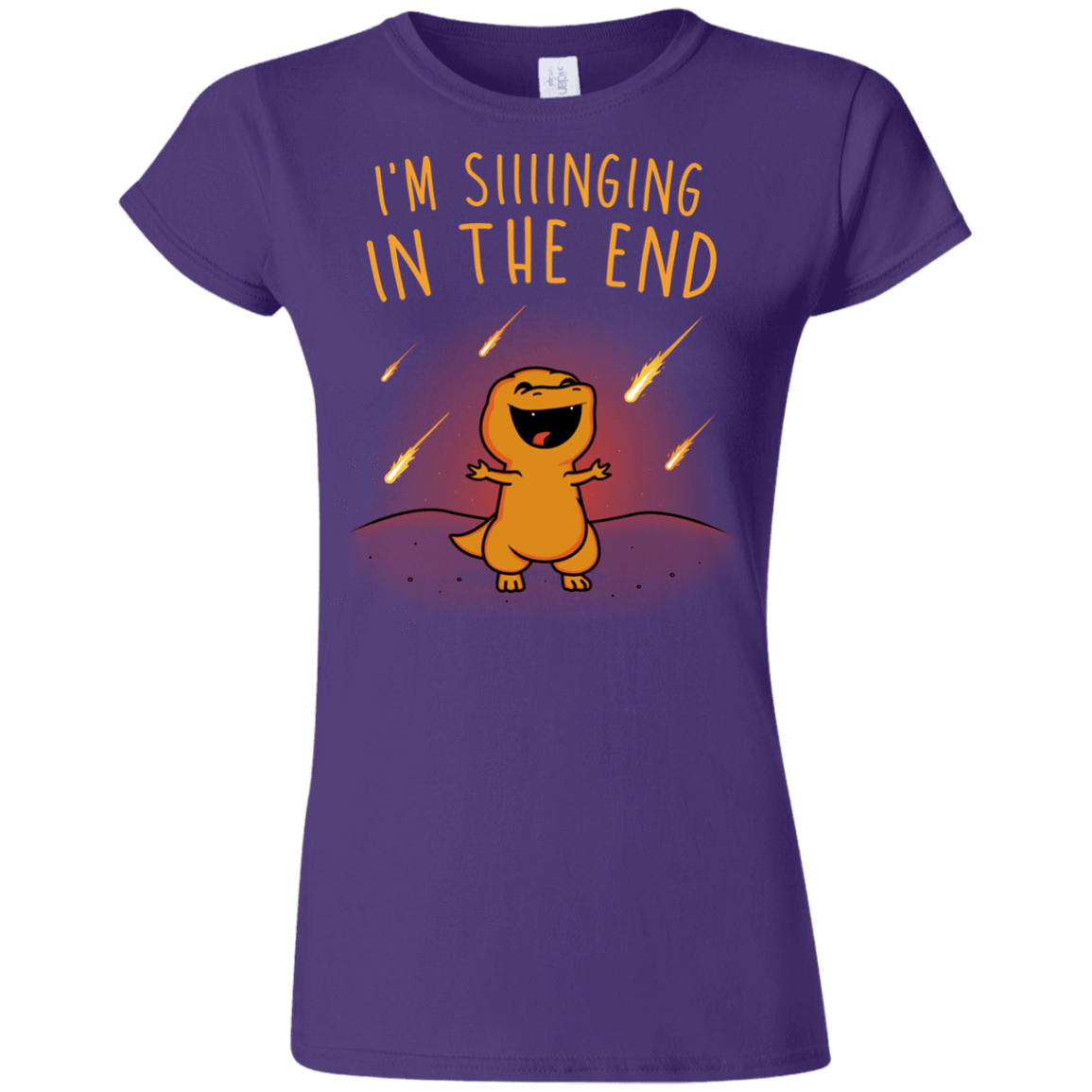 T-Shirts Purple / S Singing in the End Junior Slimmer-Fit T-Shirt