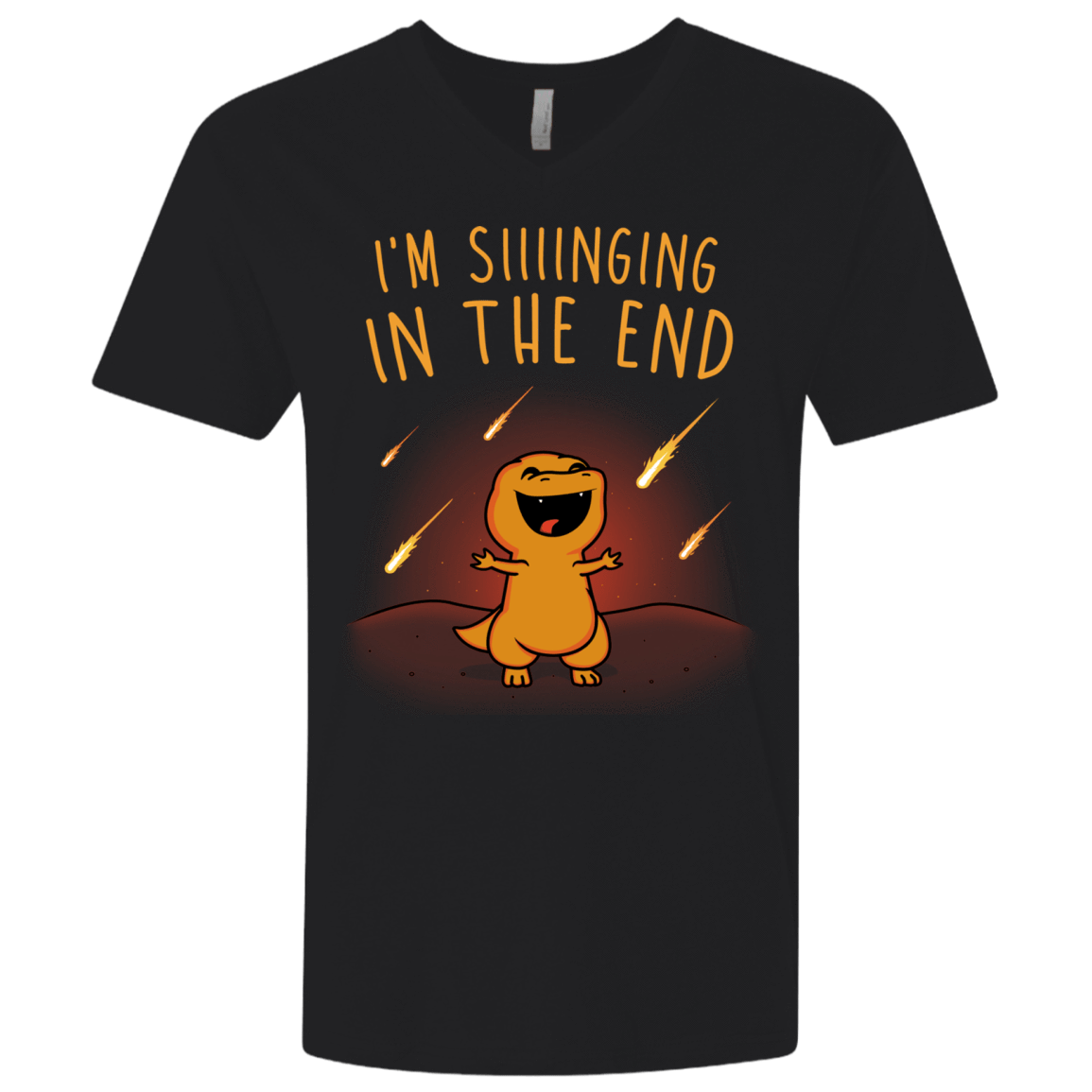 T-Shirts Black / X-Small Singing in the End Men's Premium V-Neck