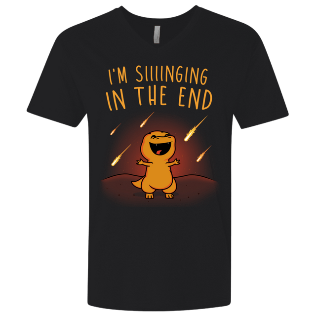 T-Shirts Black / X-Small Singing in the End Men's Premium V-Neck