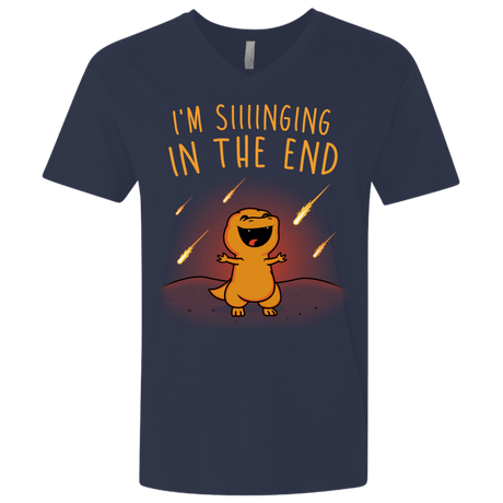 T-Shirts Midnight Navy / X-Small Singing in the End Men's Premium V-Neck