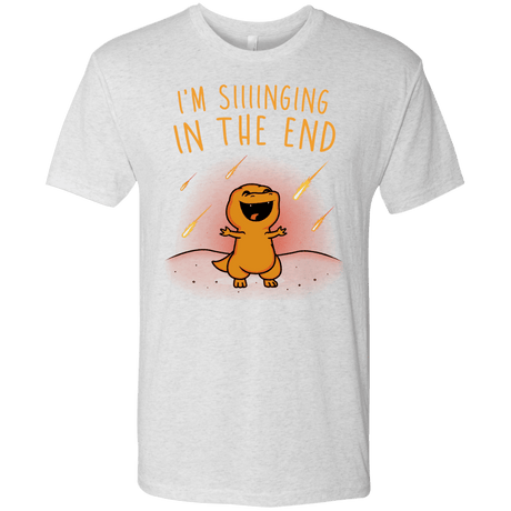 T-Shirts Heather White / S Singing in the End Men's Triblend T-Shirt