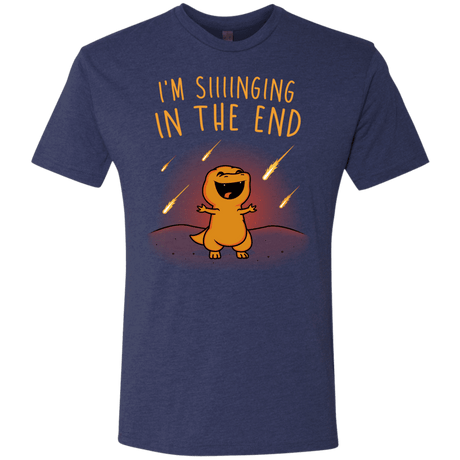 T-Shirts Vintage Navy / S Singing in the End Men's Triblend T-Shirt