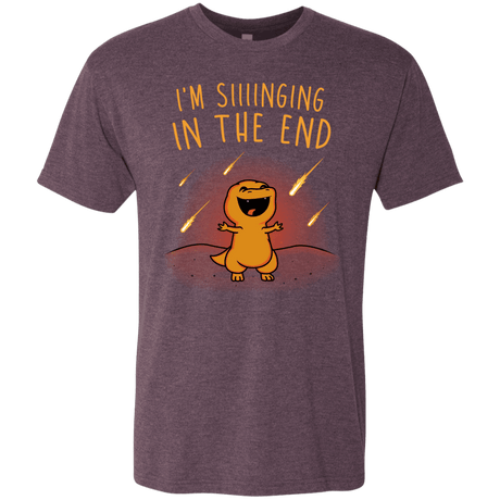 T-Shirts Vintage Purple / S Singing in the End Men's Triblend T-Shirt
