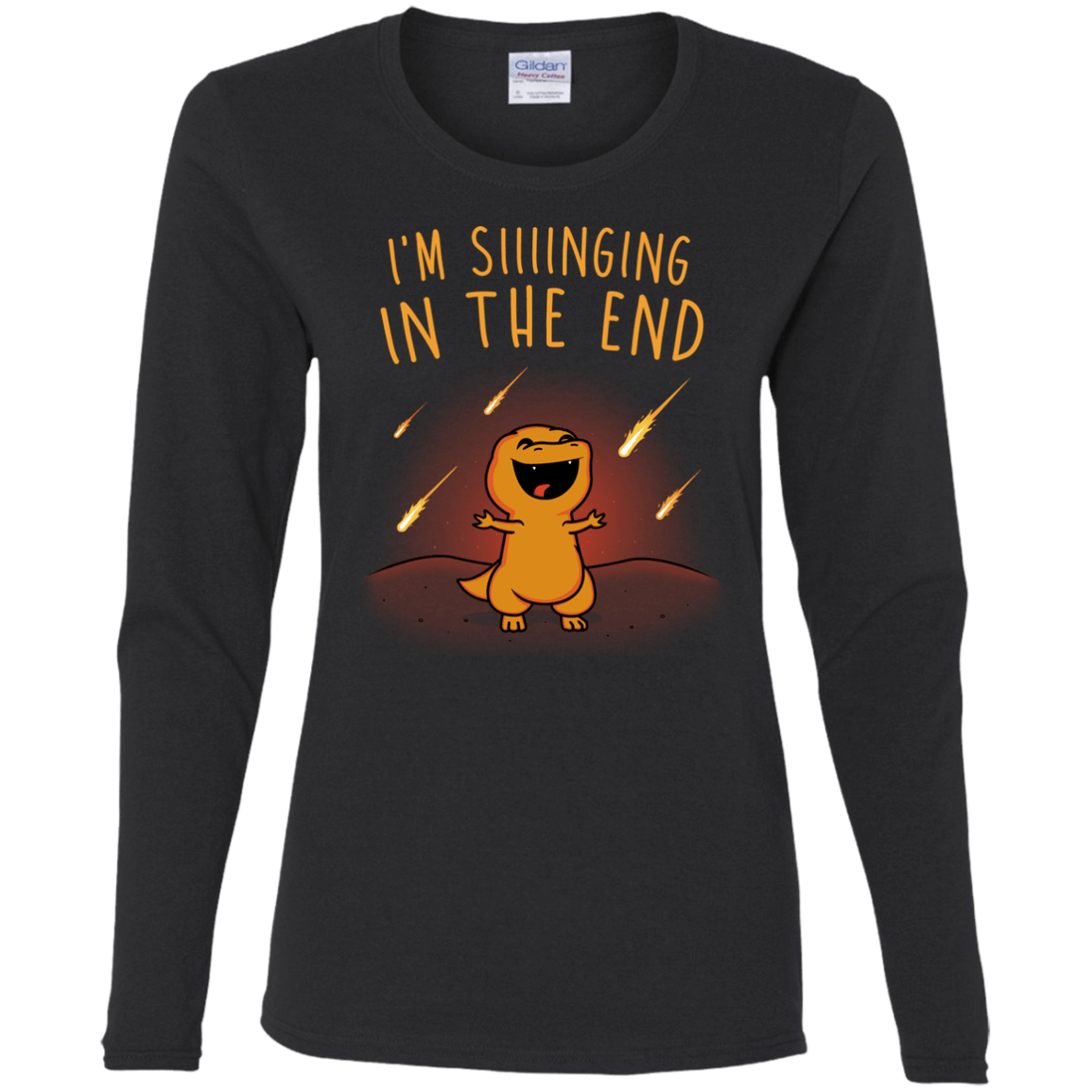 T-Shirts Black / S Singing in the End Women's Long Sleeve T-Shirt