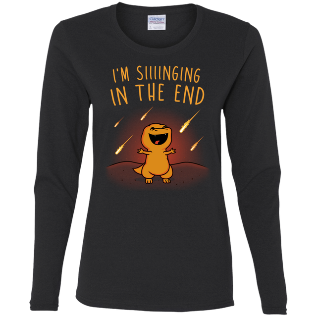 T-Shirts Black / S Singing in the End Women's Long Sleeve T-Shirt