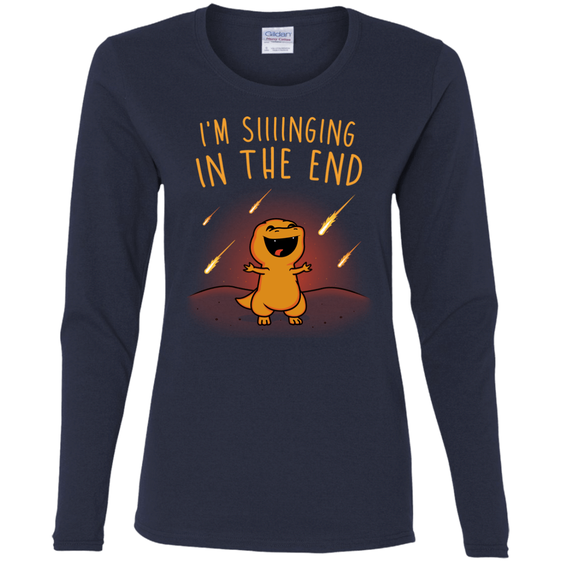 T-Shirts Navy / S Singing in the End Women's Long Sleeve T-Shirt