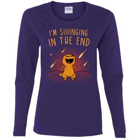 T-Shirts Purple / S Singing in the End Women's Long Sleeve T-Shirt