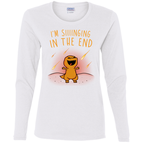 T-Shirts White / S Singing in the End Women's Long Sleeve T-Shirt