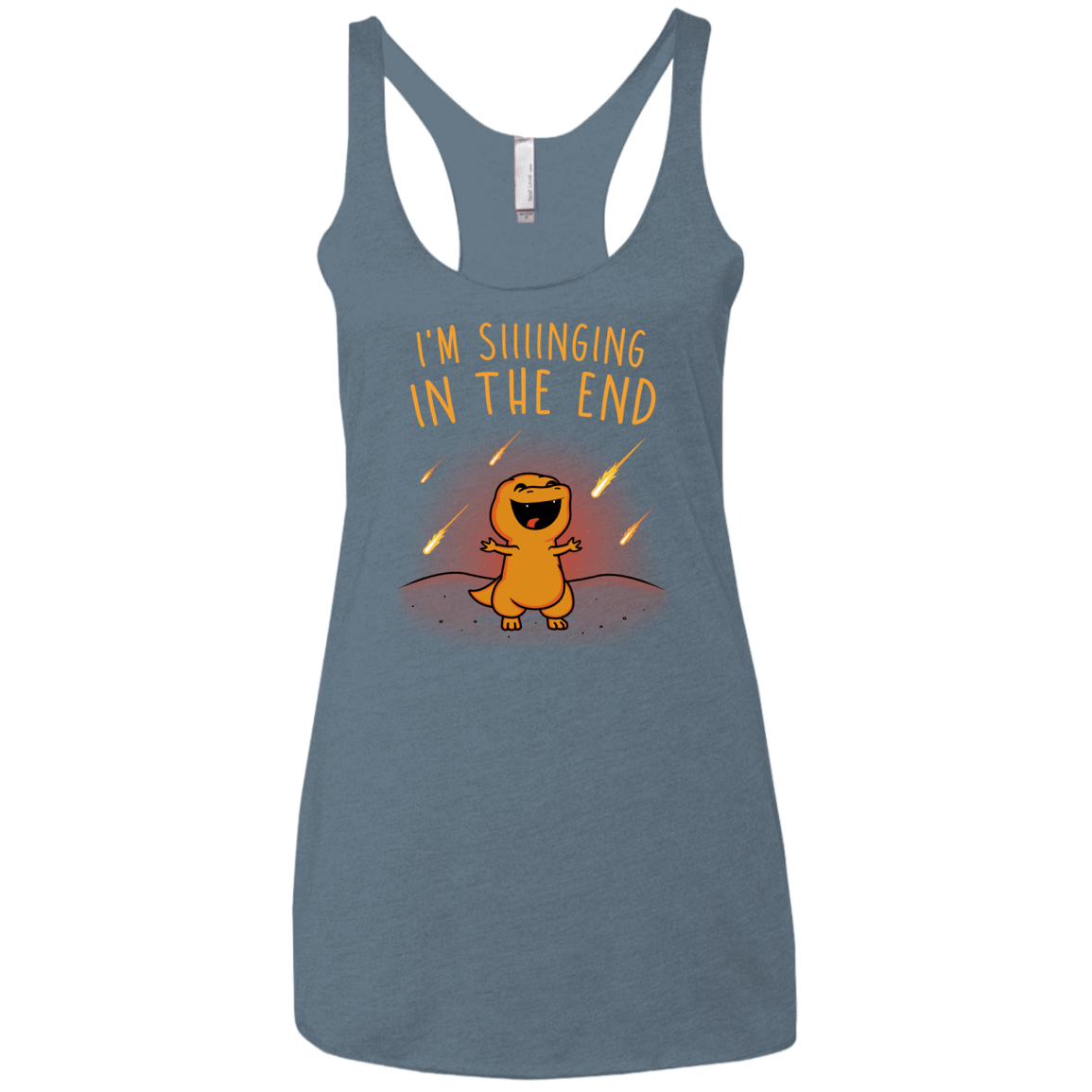 Singing in the End Women's Triblend Racerback Tank