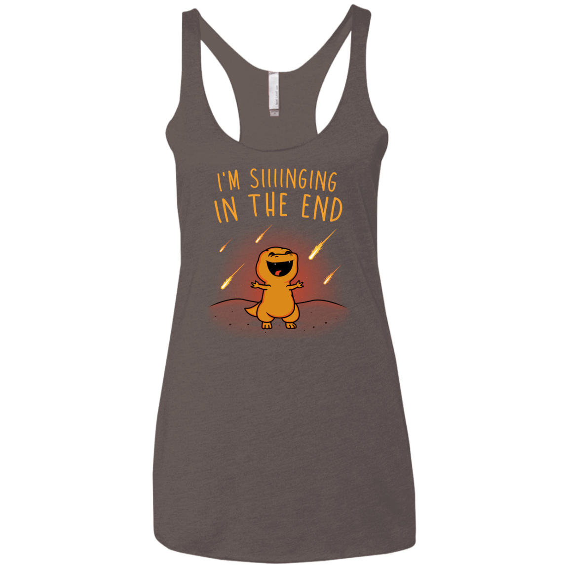 Singing in the End Women's Triblend Racerback Tank
