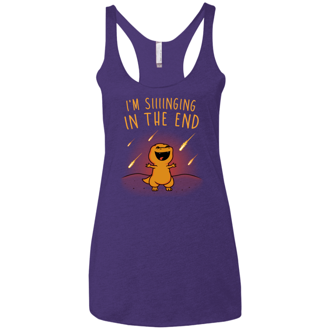 Singing in the End Women's Triblend Racerback Tank