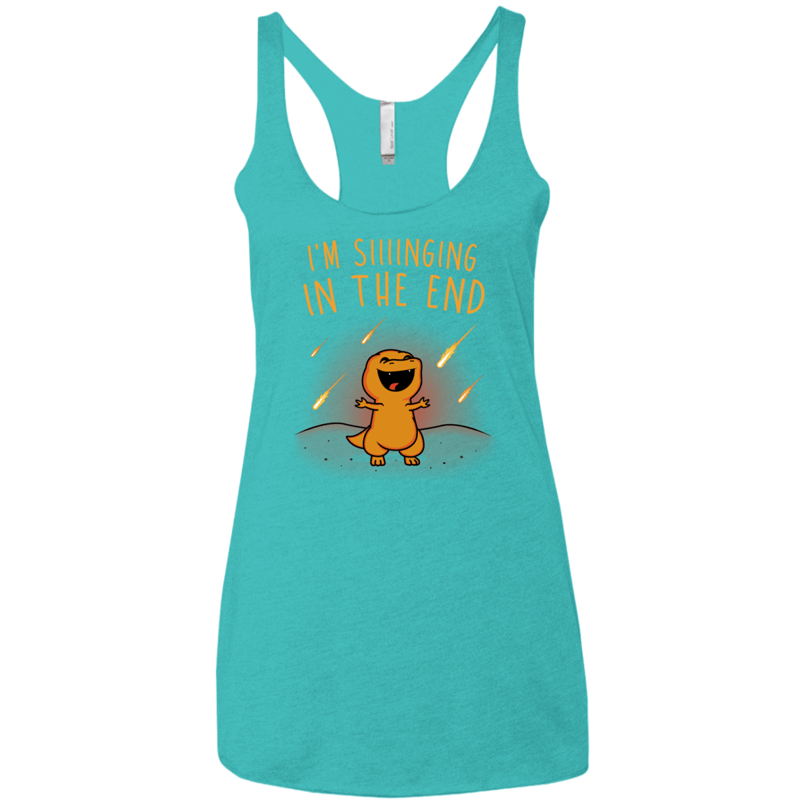 Singing in the End Women's Triblend Racerback Tank