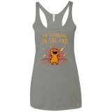 Singing in the End Women's Triblend Racerback Tank