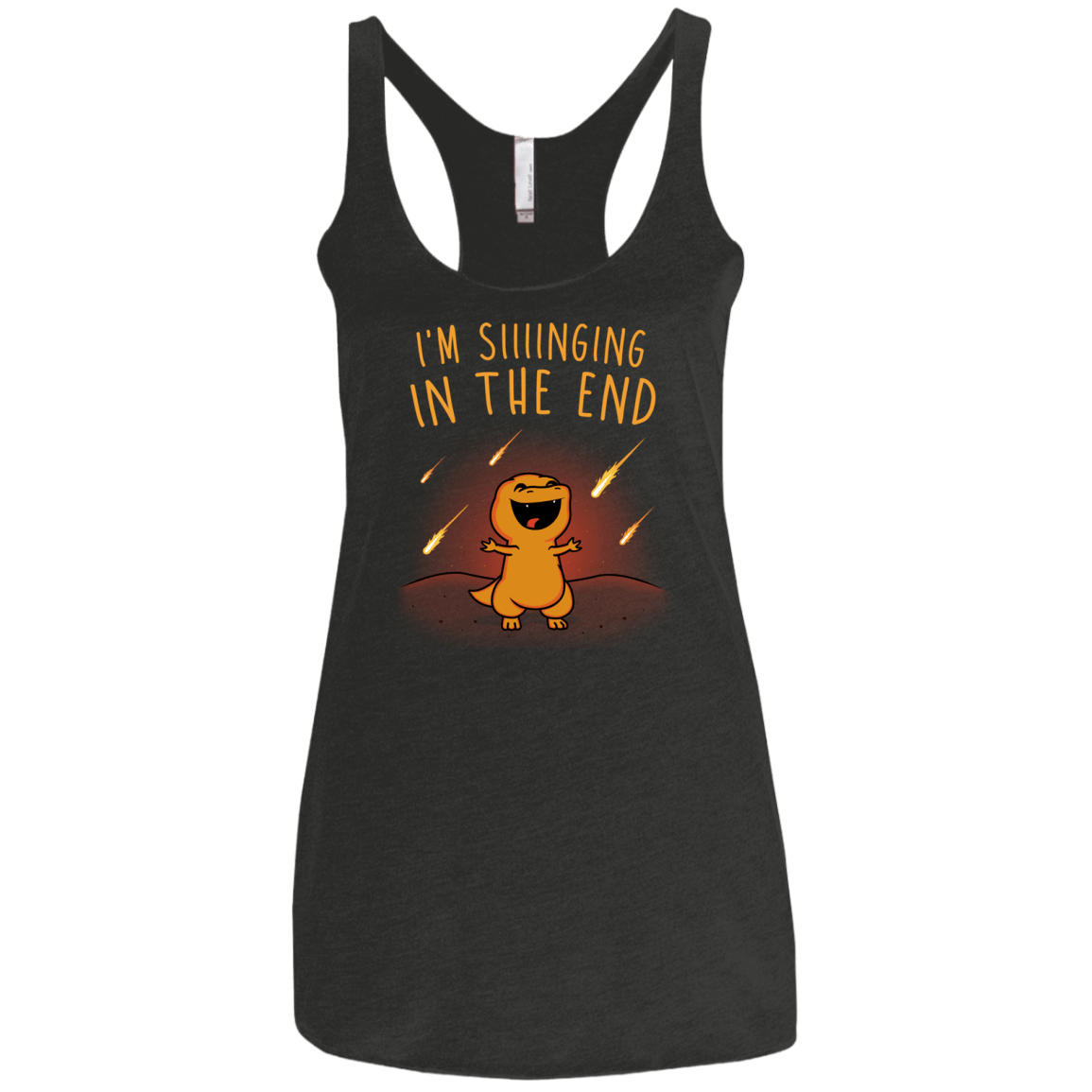 Singing in the End Women's Triblend Racerback Tank