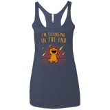 Singing in the End Women's Triblend Racerback Tank