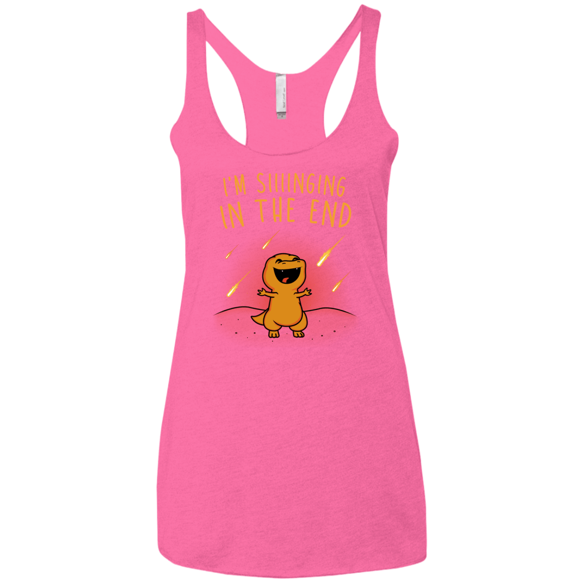 Singing in the End Women's Triblend Racerback Tank