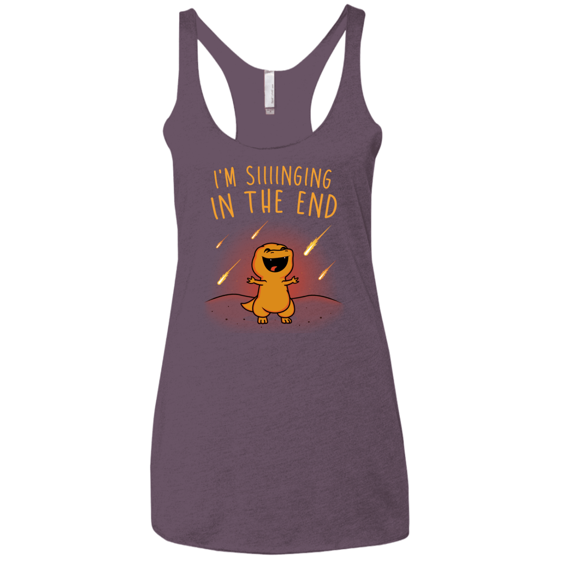 Singing in the End Women's Triblend Racerback Tank