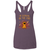 Singing in the End Women's Triblend Racerback Tank